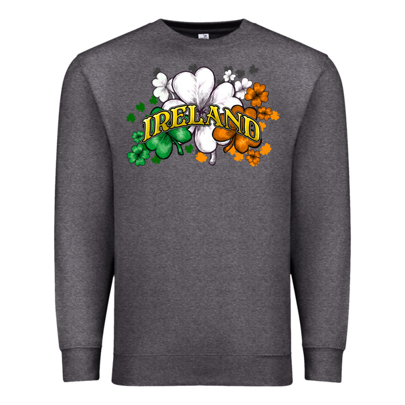 Ireland Flag Premium Sweatshirt by NancyCooperArtShop | Teevron