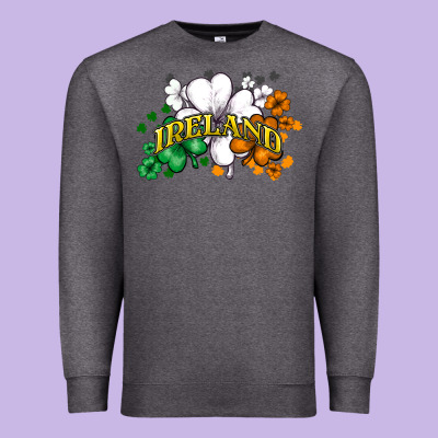 Ireland Flag Premium Sweatshirt Designed By Nancycooperartshop