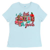 Baby Blue little miss 4 th grade Ladies Tee - AdoDesignShop