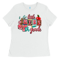 White little miss 4 th grade Ladies Tee - AdoDesignShop
