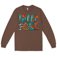 Chestnut hello fall Long Sleeve Tee - HRA Design Shop