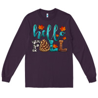 Plum hello fall Long Sleeve Tee - HRA Design Shop