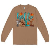 Toasted Coconut hello fall Long Sleeve Tee - HRA Design Shop