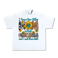 White i have two titles mom and grandma and i rock them Urban Heavy Tee - Zillion Design Studio