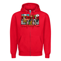 Red christmas lpn licensed practical nurse Zipper Hoodie - JahusDesignShop