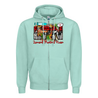 Seafoam christmas lpn licensed practical nurse Zipper Hoodie - JahusDesignShop