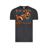 Vintage Black diamonds are a girls best friend football Vintage Tee - texasbilliewilder
