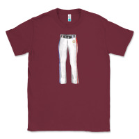 Burgundy softball uniform pant fa element Classic Tee - FaDigitalArtStudio