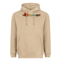 Mushroom flowers and arrow with gemstone Heavyweight Hoodie - Artiststas