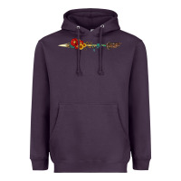 Plum flowers and arrow with gemstone Heavyweight Hoodie - Artiststas