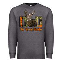 Charcoal Heather Western Dad The Great Deer Hunter Premium Sweatshirt - LillyAllenDesigns
