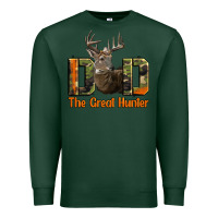 Sports Green Western Dad The Great Deer Hunter Premium Sweatshirt - LillyAllenDesigns