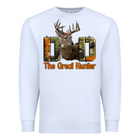 White Western Dad The Great Deer Hunter Premium Sweatshirt - LillyAllenDesigns