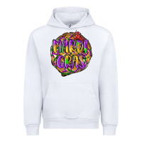 White mardi gras Urban Hoodie - LillyAllenDesigns