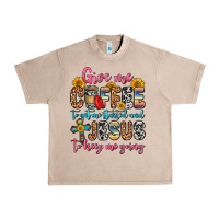 French Oak give me coffee to get me started and jesus to keep Urban Heavy Tee - Zillion Design Studio