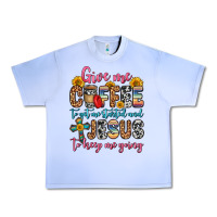 Grape Ice give me coffee to get me started and jesus to keep Urban Heavy Tee - Zillion Design Studio
