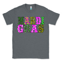 Charcoal Heather mardi gras Classic Tee - BarkalooDesign