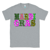 Heather Grey mardi gras Classic Tee - BarkalooDesign