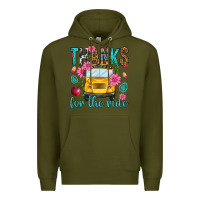 Army Green thanks for the ride Premium Hoodie - NancyCooperArtShop
