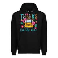 Black thanks for the ride Premium Hoodie - NancyCooperArtShop