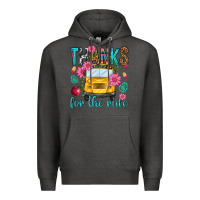 Charcoal Heather thanks for the ride Premium Hoodie - NancyCooperArtShop