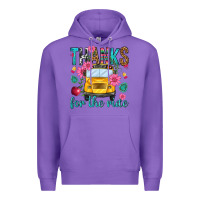 Purple thanks for the ride Premium Hoodie - NancyCooperArtShop