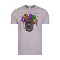 Vintage Zinc Mardi Gras Pitbull with Hat Vintage Tee - RanaPortraitStore