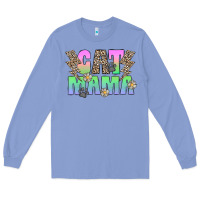 Colony Blue cat mama Long Sleeve Tee - CowhideDigitalArt
