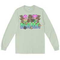 Matcha cat mama Long Sleeve Tee - CowhideDigitalArt