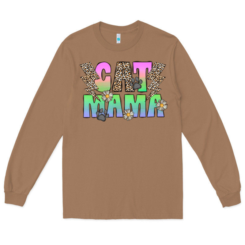 Cat Mama Long Sleeve Tee by CowhideDigitalArt | Teevron