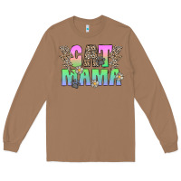 Toasted Coconut cat mama Long Sleeve Tee - CowhideDigitalArt