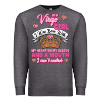 Charcoal Heather as a virgo girl zodiac girls Premium Sweatshirt - Jasminsmagicworld