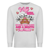 Dove Grey as a virgo girl zodiac girls Premium Sweatshirt - Jasminsmagicworld