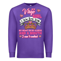 Purple as a virgo girl zodiac girls Premium Sweatshirt - Jasminsmagicworld