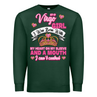 Sports Green as a virgo girl zodiac girls Premium Sweatshirt - Jasminsmagicworld
