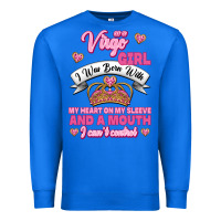 True Royal as a virgo girl zodiac girls Premium Sweatshirt - Jasminsmagicworld