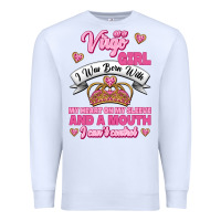 White as a virgo girl zodiac girls Premium Sweatshirt - Jasminsmagicworld