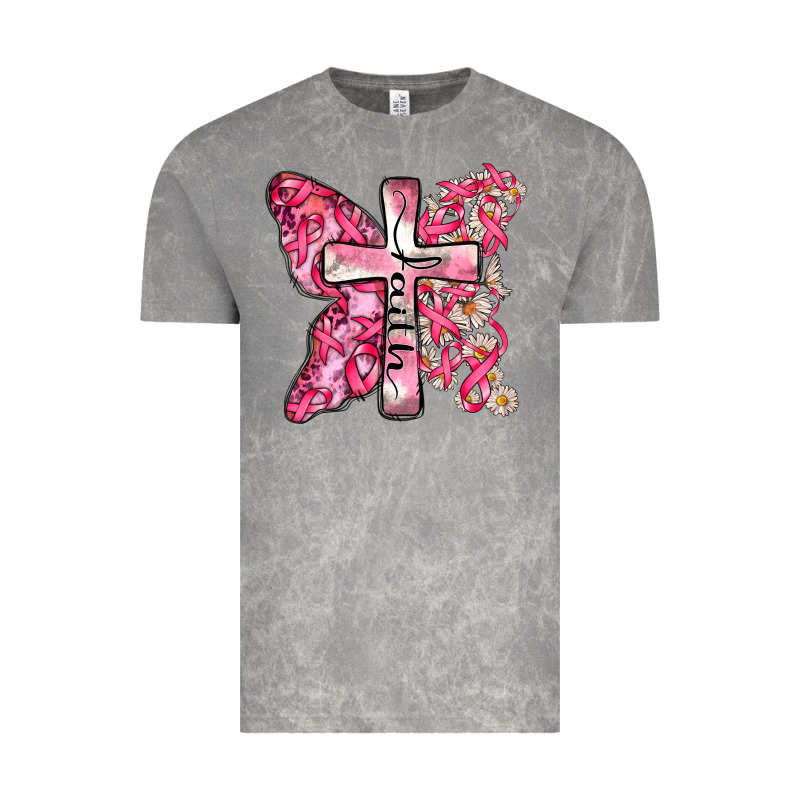 Faith Cancer Cross Vintage Tee by Zillion Design Studio | Teevron