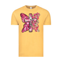 Vintage Mustard faith cancer cross Vintage Tee - Zillion Design Studio