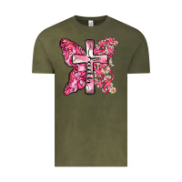 Vintage Olive faith cancer cross Vintage Tee - Zillion Design Studio