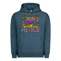 Pigment Midnight Navy throw me something mister Urban Hoodie - LillyAllenDesigns