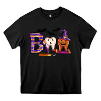Black dental boo halloween Heavy Core Tee - LillyAllenDesigns