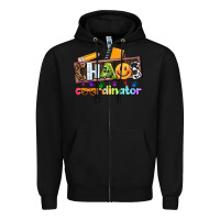 Black teacher chaos coordinator Zipper Hoodie - AdoDesignShop