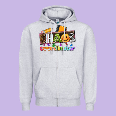 Teacher Chaos Coordinator Zipper Hoodie Designed By Adodesignshop