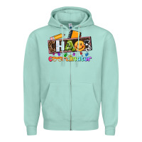 Seafoam teacher chaos coordinator Zipper Hoodie - AdoDesignShop