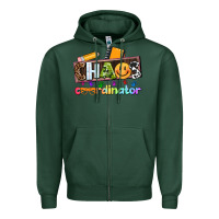 Sports Green teacher chaos coordinator Zipper Hoodie - AdoDesignShop