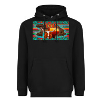 Black texas and map with longhorn serape gemstone licanse plate Heavyweight Hoodie - Artiststas