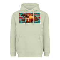 Matcha texas and map with longhorn serape gemstone licanse plate Heavyweight Hoodie - Artiststas