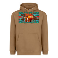 Toasted Coconut texas and map with longhorn serape gemstone licanse plate Heavyweight Hoodie - Artiststas