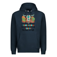 Navy i do not and will not fear tomorrow Premium Hoodie - MaliasSmallBusiness